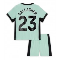 Dres Chelsea Conor Gallagher #23 Tretina pre deti 2023-24 Krátky Rukáv (+ trenírky)